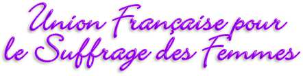Rubrik: Union française pour le suffrage des femmes