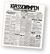 Omslag till tidningen Klassekamoen 1918