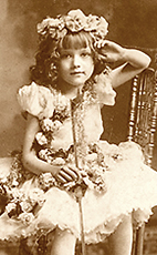 Bild av Mary Pickford som barn