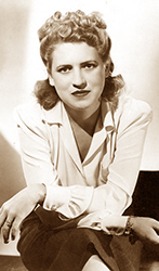 Foto av Jacqueline Cochran som ser filmstjärnelik ut