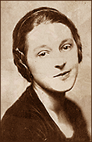Porträttfoto av Lotte Reiniger som ung tjej.
