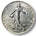 Mynt med bild av Marianne