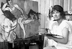 Suzanne Valadon i sin ateljé