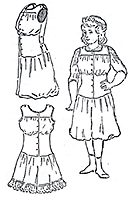 Illustration till dräktreformkläder för skolflickor