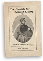 Omslag till broschyren The Struggle for Political Liberty