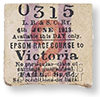 Tur- och returbiljetten Epsom - Victoria Station.