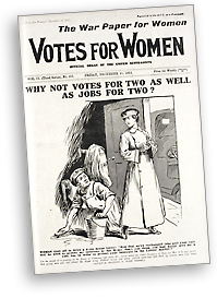 Omslag till tidningen Votes for Women