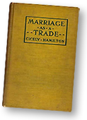 Omslag i gult till boken "Marriage as a Trade"