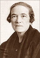 Porträttfoto av NellyThüring vid tiden då hon blev invald i riksdagen