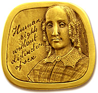 Medalj för Ernestine Rose