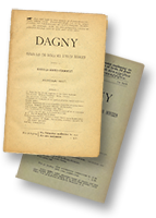 Två omslag till tidskriften Dagny