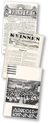 Tre omslag till tidningen, vid olika årtal och därmed med olika namn och layout