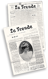 Omslag till två tidningar av La Fronde