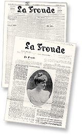 Två omslag till tidningen La Fronde