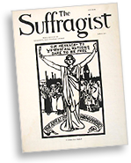 Omslag till tidningen The Suffragist