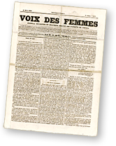 Förstasidan av Voix des Femmes