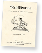 Omslag till tidningen Stri Dharma