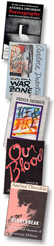 En rad (på höjden) av Andrea Dworkins bokomslag