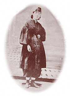 Foto av sjuksköterska under inbördeskriget 1861-1865