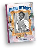 Sagobok om Ruby med en bild av henne på omslaget