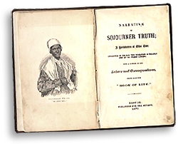 Titelsidan i memoarboken om Sojourner Truth
