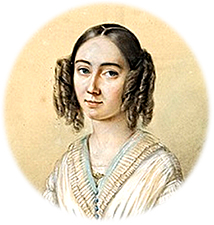 Illustration av Fanny Mendelssohn Hensel tecknad av hennes man