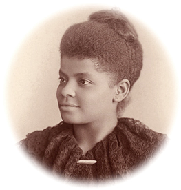 Inramat foto av Ida B. Wells