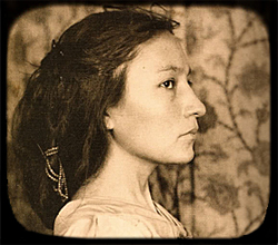 Porträttfoto av Zitkala-Ša cirka 1898