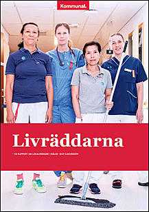 Framsidan av rapporten "Livräddarna"