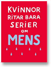 Omslag till boken "Kvinnor ritar bara serier om mens"