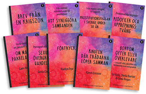 9 broschyrer i serien Historiska feministiska texter