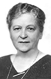 Porträttfoto av Melitta Bentz på äldre dar